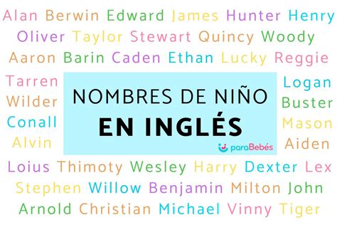 101 nombres ingleses y americanos para niños